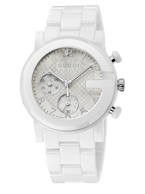 white gucci watches|white gucci watch men's.